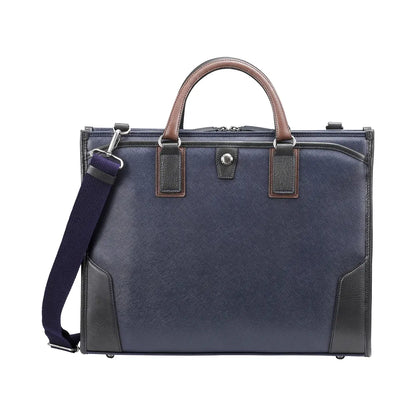 craftsmanship　Saffiano 3Directionブリーフ【豊岡鞄】