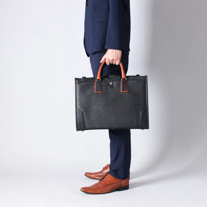 craftsmanship　Saffiano 3Directionブリーフ【豊岡鞄】