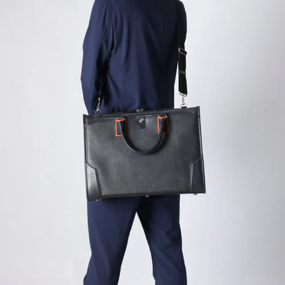 craftsmanship　Saffiano 3Directionブリーフ【豊岡鞄】