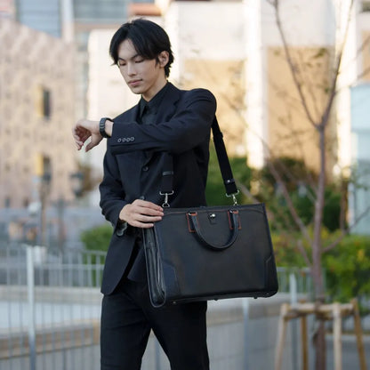 craftsmanship　Saffiano 2Roomブリーフ【豊岡鞄】