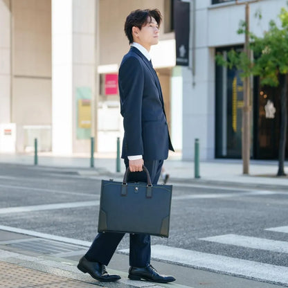craftsmanship　Saffiano 2Roomブリーフ【豊岡鞄】