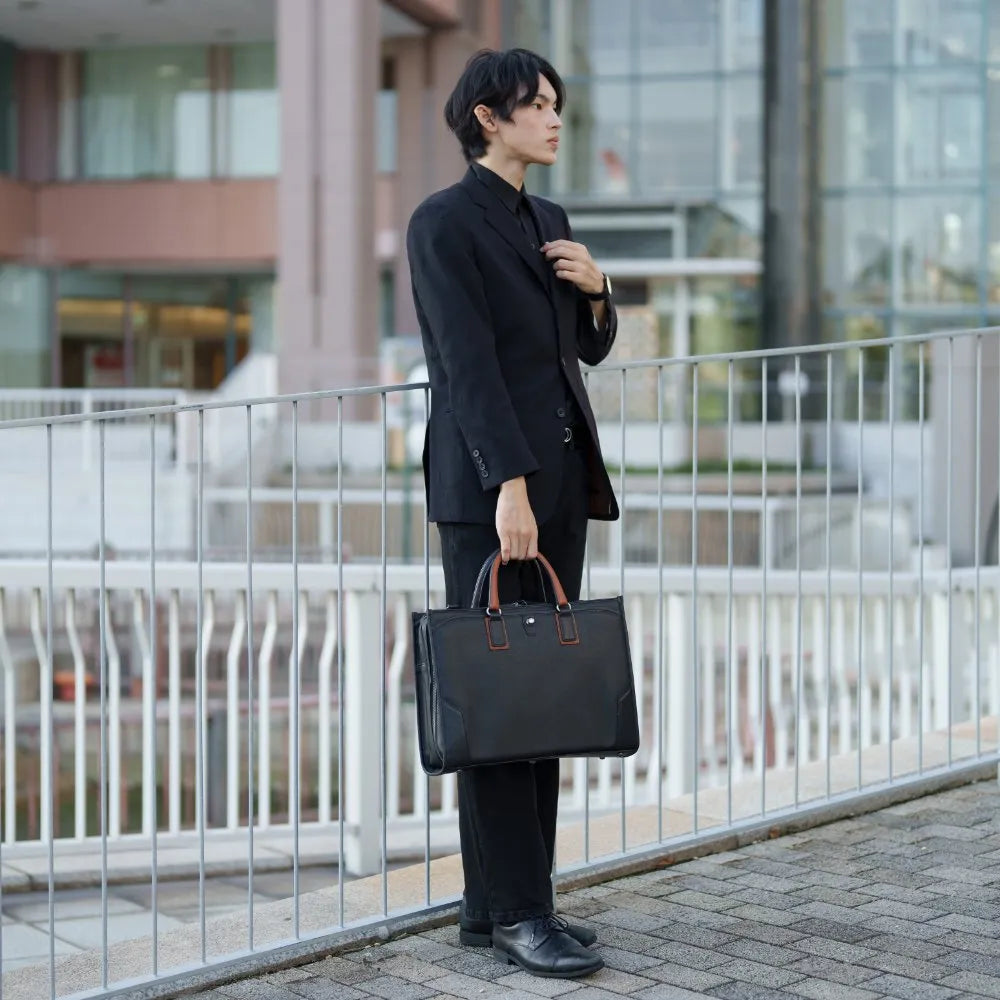 craftsmanship　Saffiano 2Roomブリーフ【豊岡鞄】