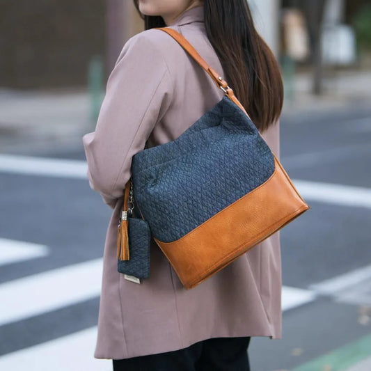 anti-mode style QUILT Tote【豊岡鞄】