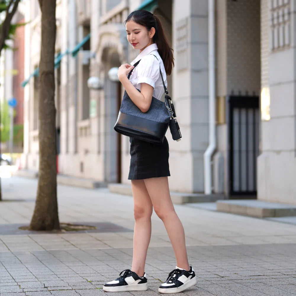 anti-mode style QUILT Tote【豊岡鞄】
