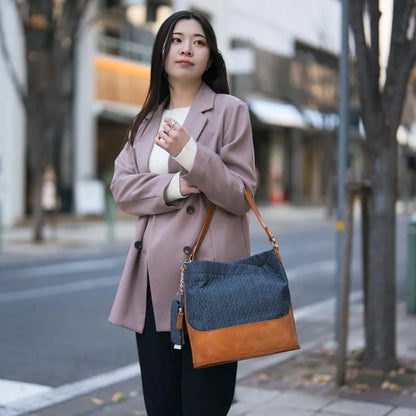 anti-mode style QUILT Tote【豊岡鞄】