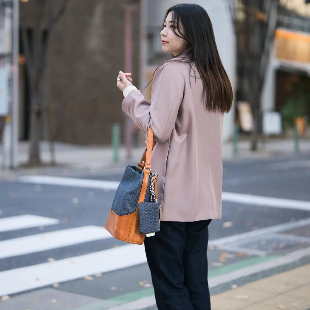 anti-mode style QUILT Tote【豊岡鞄】