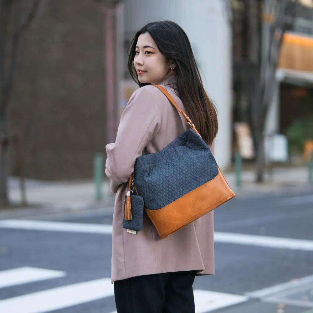 anti-mode style QUILT Tote【豊岡鞄】