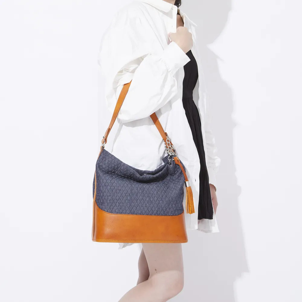 anti-mode style QUILT Tote【豊岡鞄】