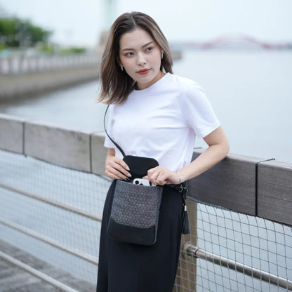 anti-mode style QUILT Pochette【豊岡鞄】