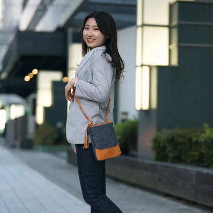 anti-mode style QUILT Pochette【豊岡鞄】