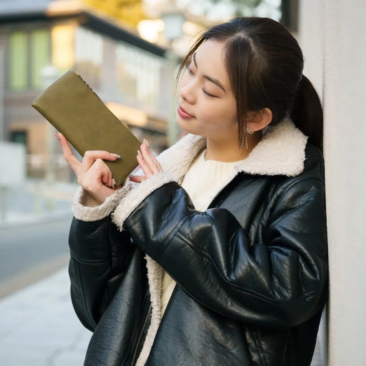 anti-mode style OLIVE Long Wallet【豊岡財布】