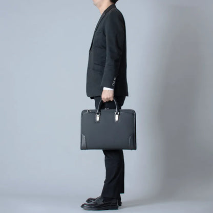 HLSS Briefcase Leather Handle【豊岡鞄】