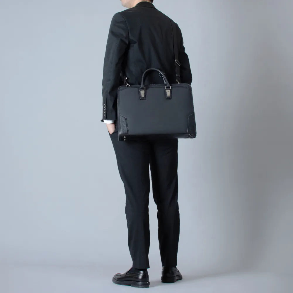 HLSS Briefcase Leather Handle【豊岡鞄】