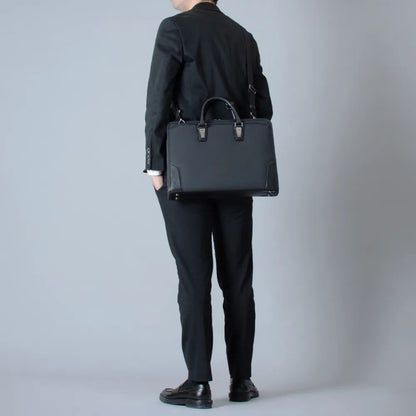 HLSS Briefcase Leather Handle【豊岡鞄】