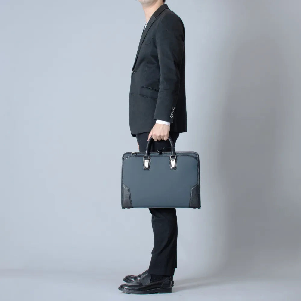 HLSS Briefcase Leather Handle【豊岡鞄】