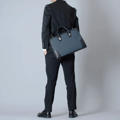 HLSS Briefcase Leather Handle【豊岡鞄】
