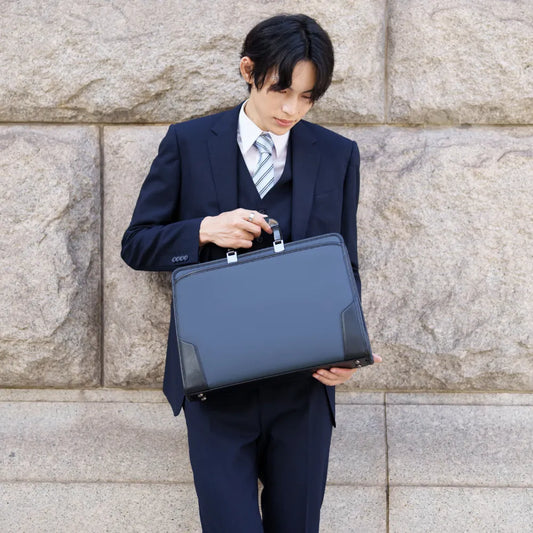 HLSS Briefcase Resin Handle【豊岡鞄】