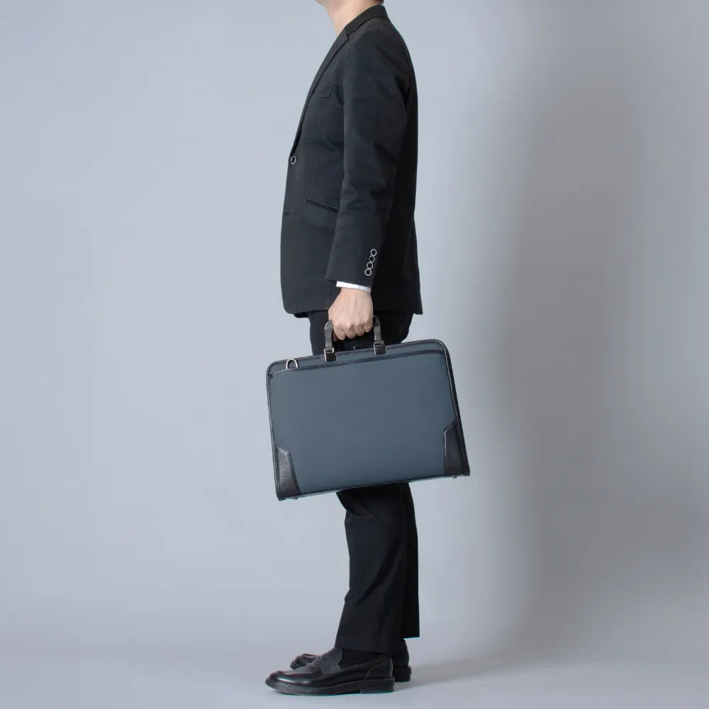 HLSS Briefcase Resin Handle【豊岡鞄】