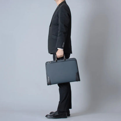 HLSS Briefcase Resin Handle【豊岡鞄】