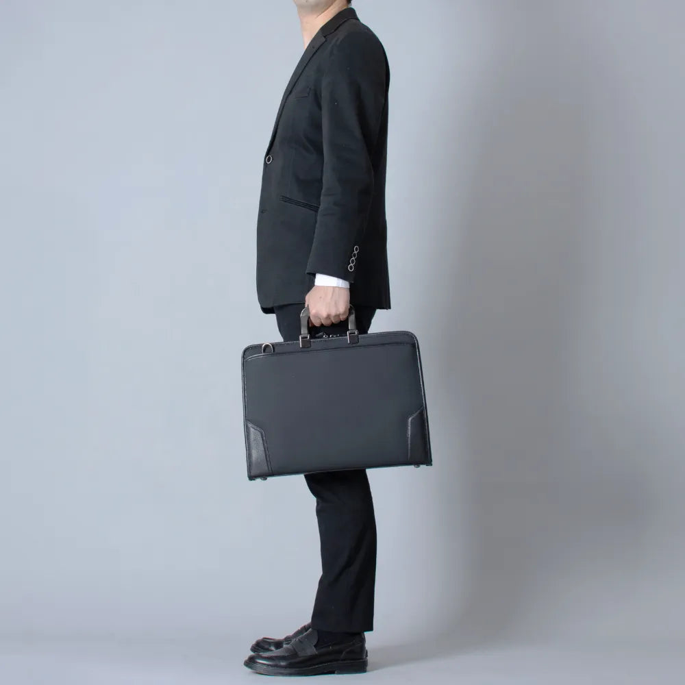 HLSS Briefcase Resin Handle【豊岡鞄】