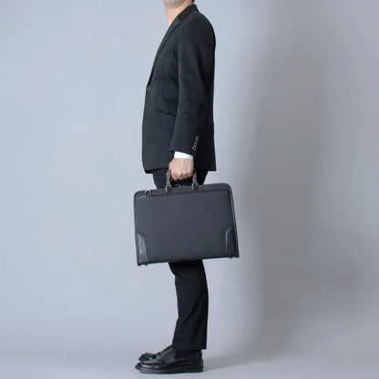 HLSS Briefcase Resin Handle【豊岡鞄】