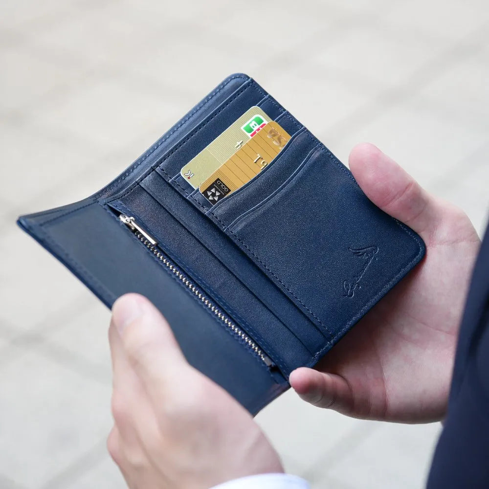 craftsmanship Ai（藍）Jacket Wallet Short【豊岡財布】
