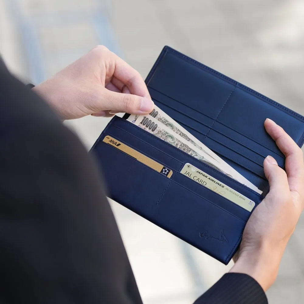 craftsmanship Ai（藍）Jacket Wallet Long【豊岡財布】