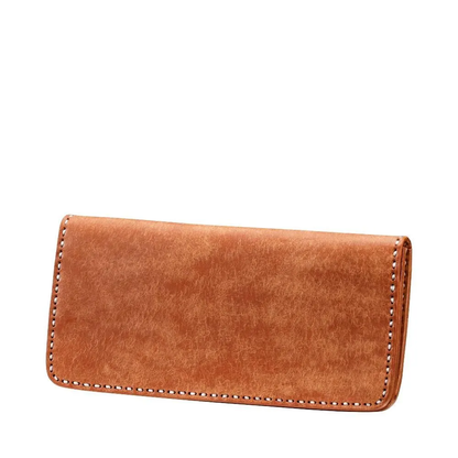 haaki Leather Veined Wave Long Wallet【豊岡財布】