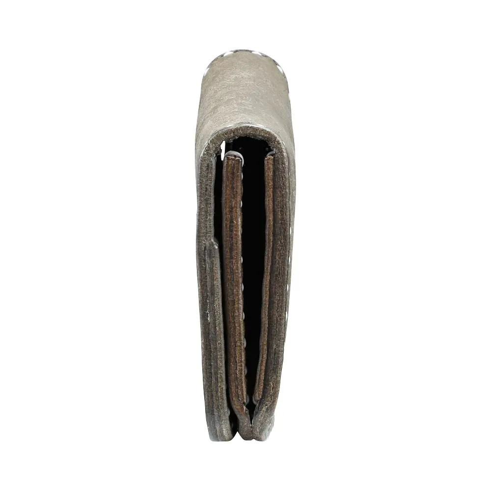 haaki Leather Veined Wave Coin Purse【豊岡財布】