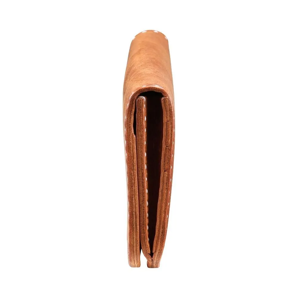 haaki Leather Veined Wave Long Wallet【豊岡財布】