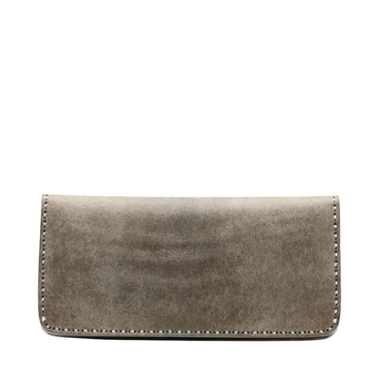 haaki Leather Veined Wave Long Wallet【豊岡財布】