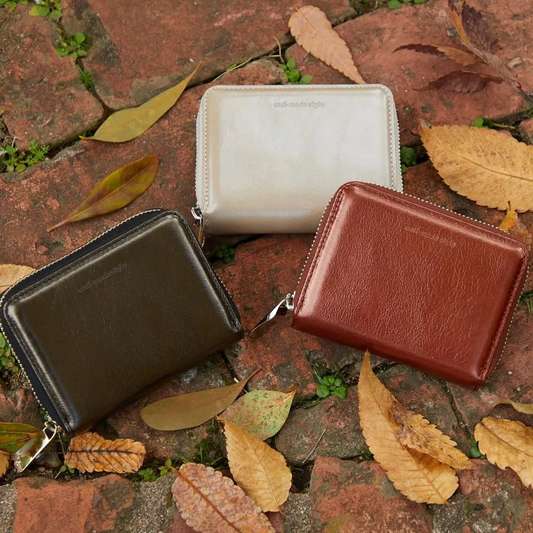 anti-mode style Shimmer Chic Compact Wallet【豊岡財布】