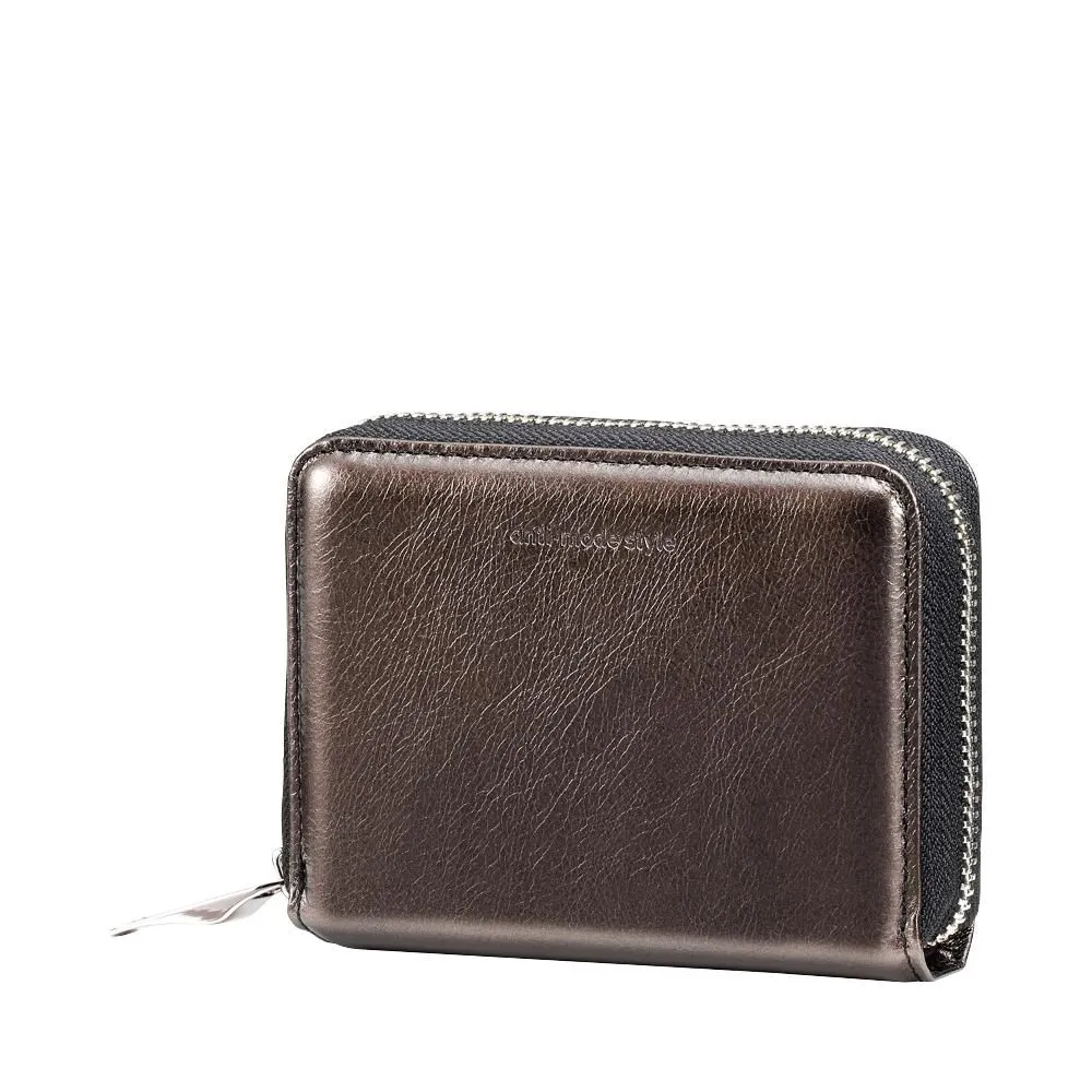 anti-mode style Shimmer Chic Compact Wallet【豊岡財布】