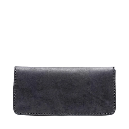 haaki Leather Veined Wave Long Wallet【豊岡財布】