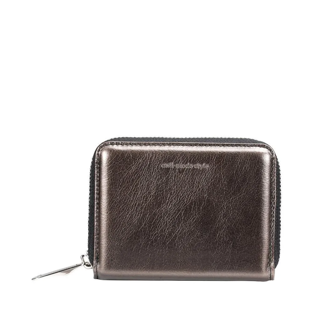 anti-mode style Shimmer Chic Compact Wallet【豊岡財布】