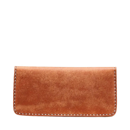 haaki Leather Veined Wave Long Wallet【豊岡財布】