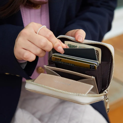 anti-mode style Shimmer Chic Compact Wallet【豊岡財布】