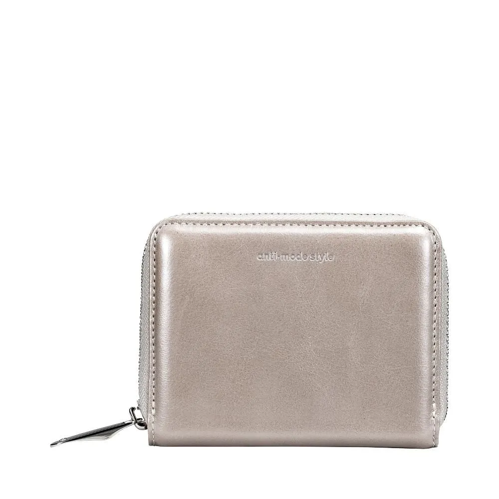 anti-mode style Shimmer Chic Compact Wallet【豊岡財布】