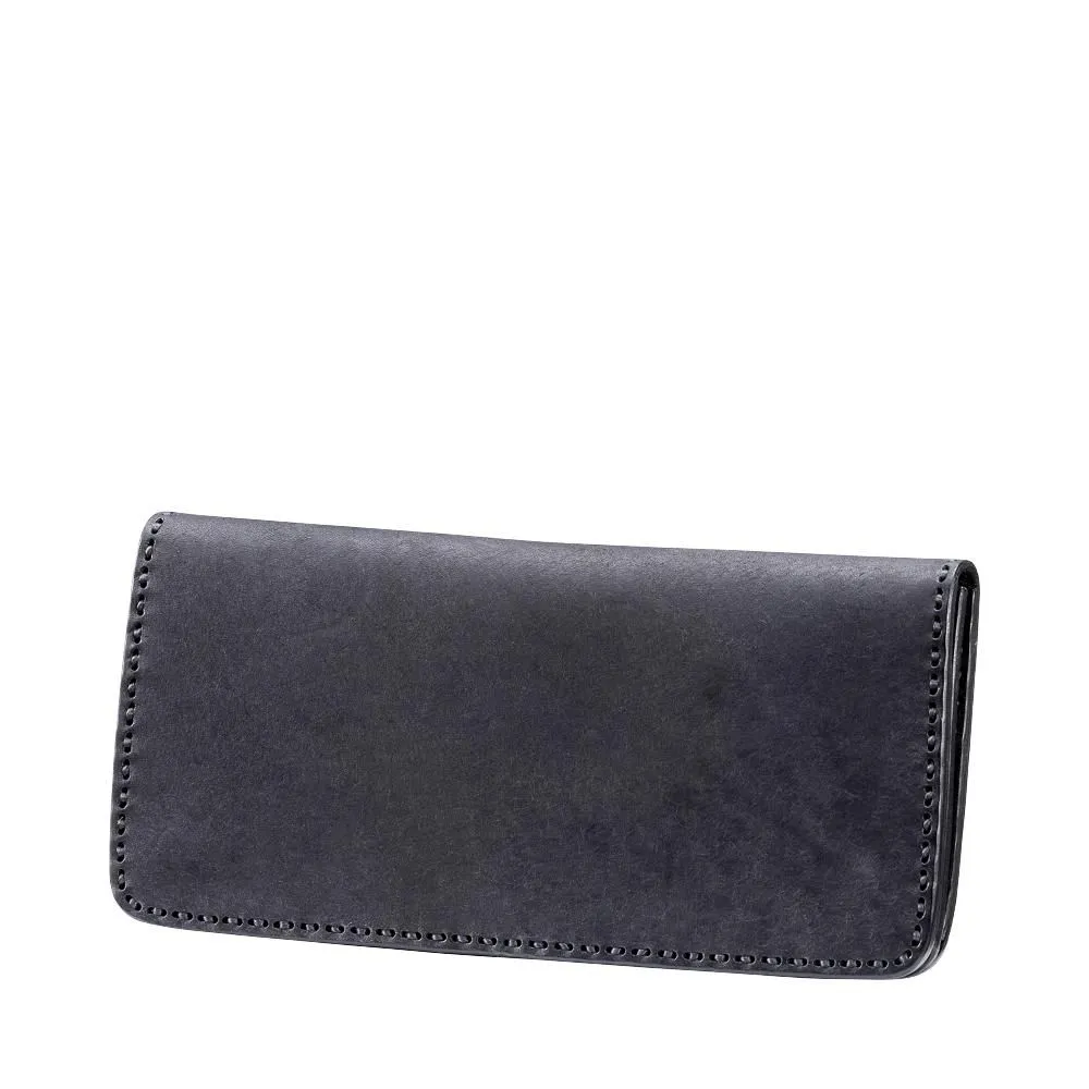 haaki Leather Veined Wave Long Wallet【豊岡財布】