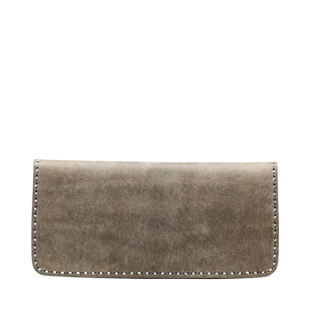 haaki Leather Veined Wave Long Wallet【豊岡財布】
